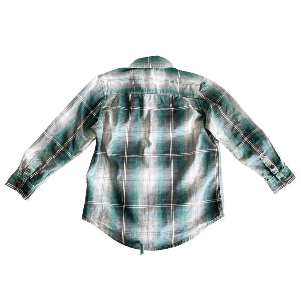 Baby Gap Boy’s Plaid Button-down  Long-sleeve Shirt, Sz:5